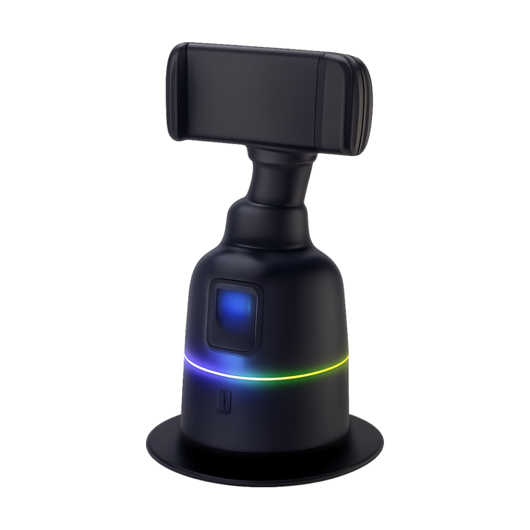 Selfieshow P03 handheld gimbal stabilizer with smartphone mounted