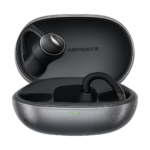 SoundPEATS Clip1 open-ear wireless earbuds with charging case and liquid silicone design