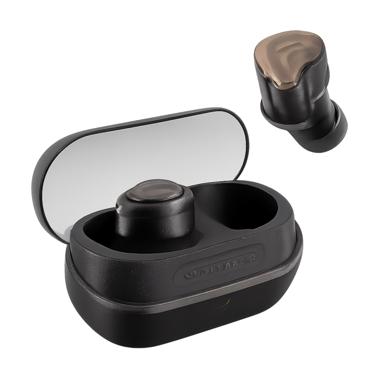 SoundPEATS H3 Hybrid 3-driver ANC Bluetooth earphones angled view