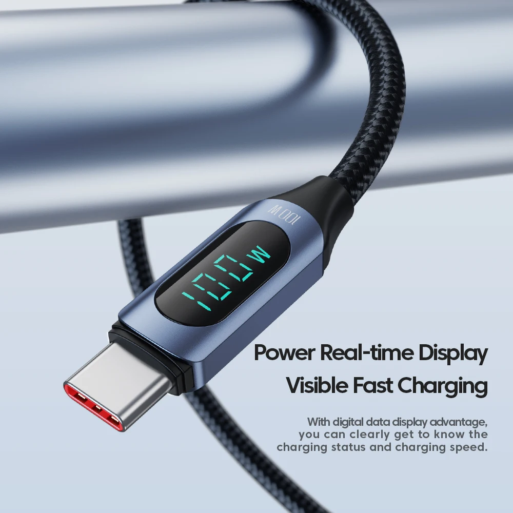 Packaged Toocki USB-C 100W fast charging cable