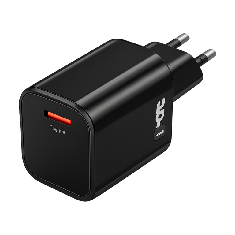 Toocki 20W GaN USB C fast charger front view black