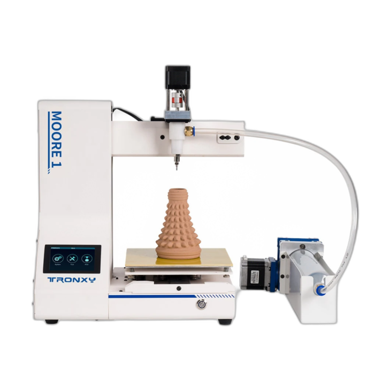 Tronxy Moore 1 3D printer for clay and ceramic pottery printing