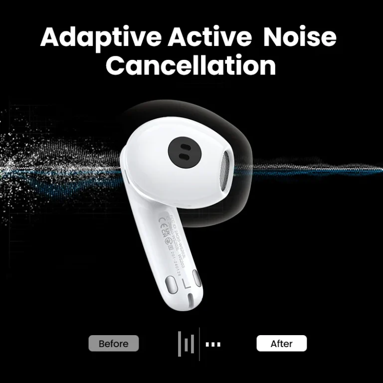 UGREEN adaptive noise cancelling earbuds with charging case