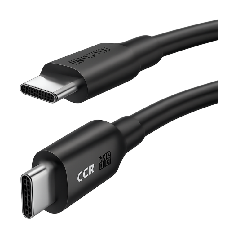 UGREEN USB C to USB C 100W fast charging cable angled view