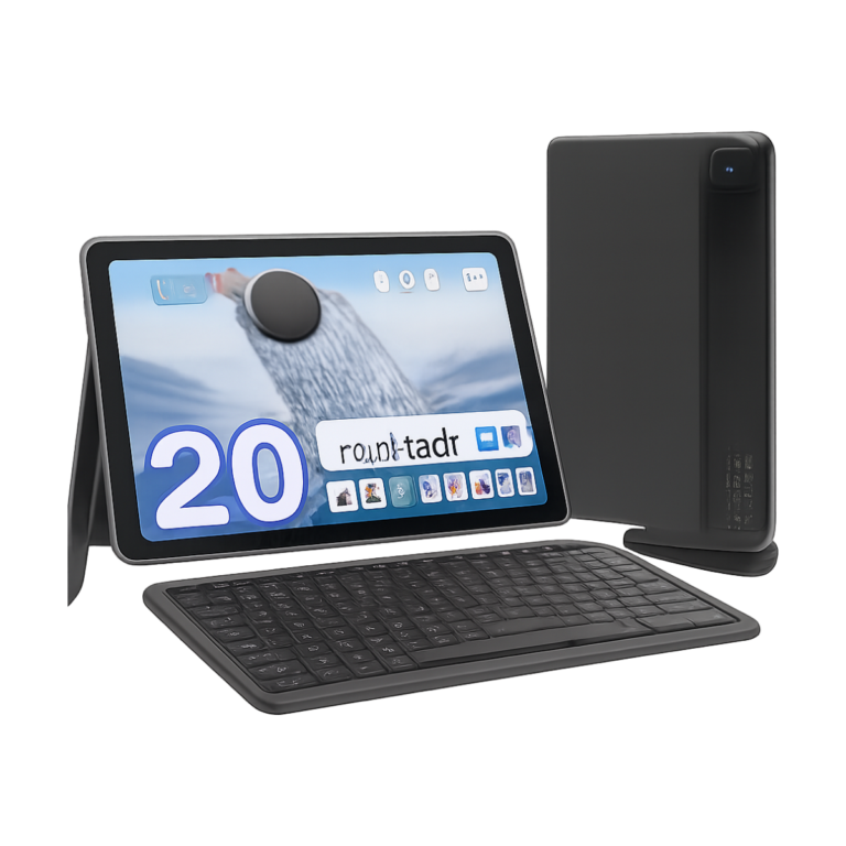 URAO 10 inch Android 15 tablet front view with HD IPS screen