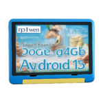 URAO 10 inch Android 15 kids tablet with cartoon pattern front view