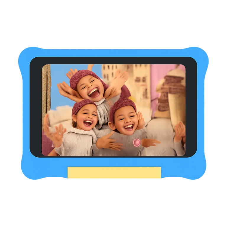 URAO 7 inch kids tablet with stylus and headphones bundle