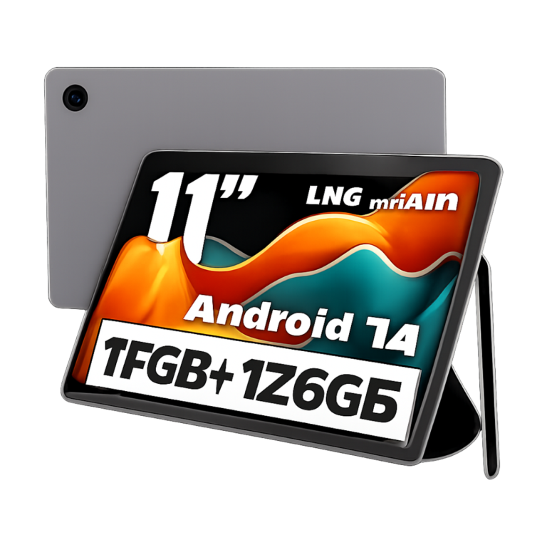 URAO C9+ 11 inch Android 14 tablet front view with screen on