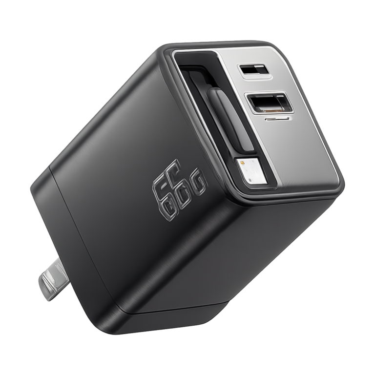 ESSAGER 65W GaN USB C fast charger front view