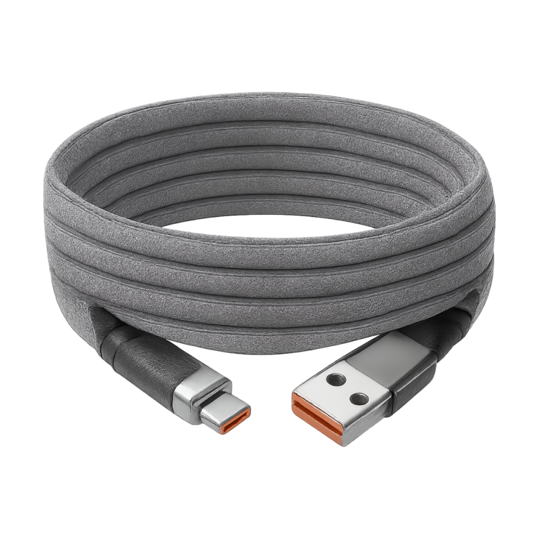 Braided USB Type C 5A fast charge cable for iPhone and Android devices