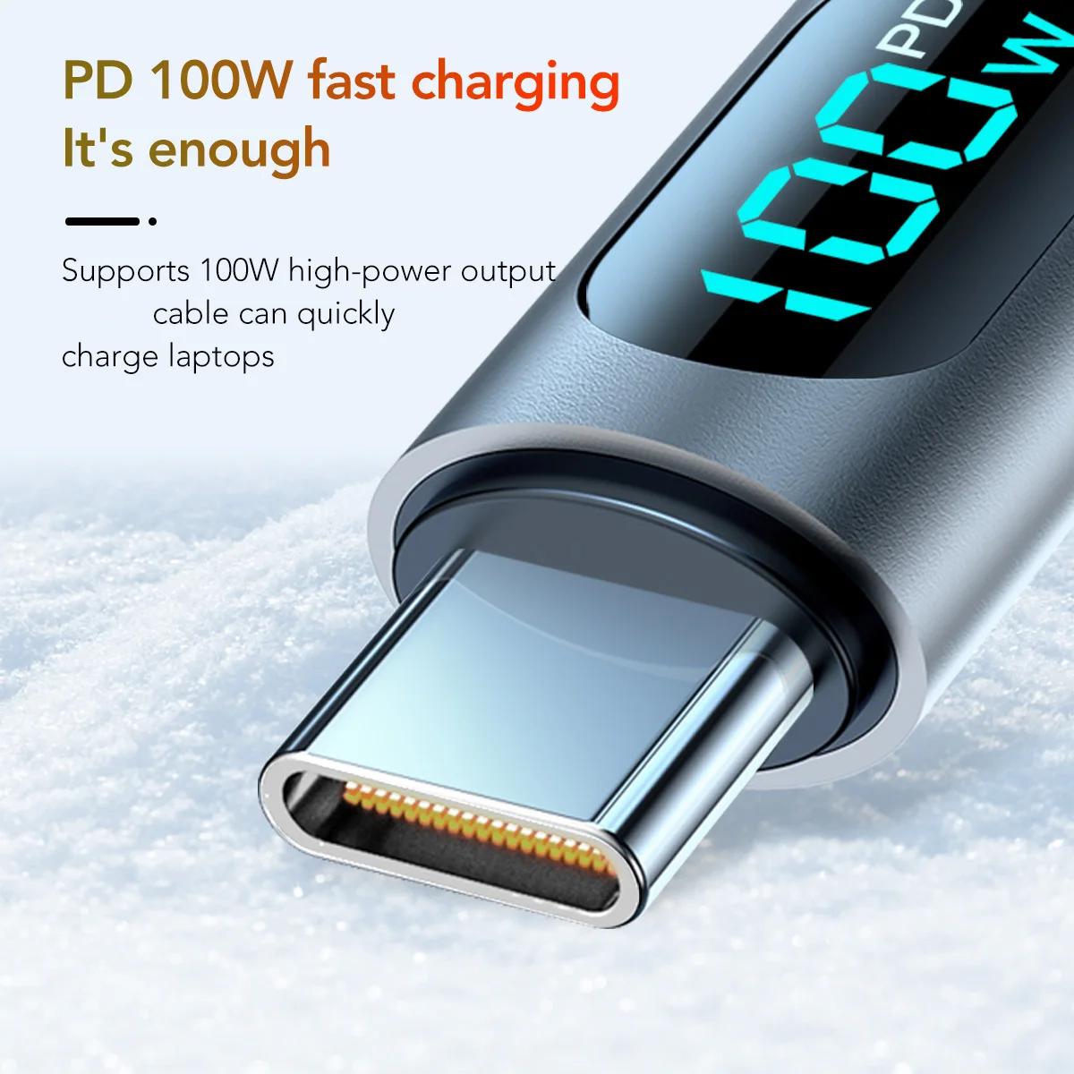 High-speed data sync USB A to Type C nylon cable