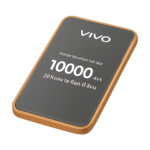 VIVO 10000mAh slim metal power bank front view