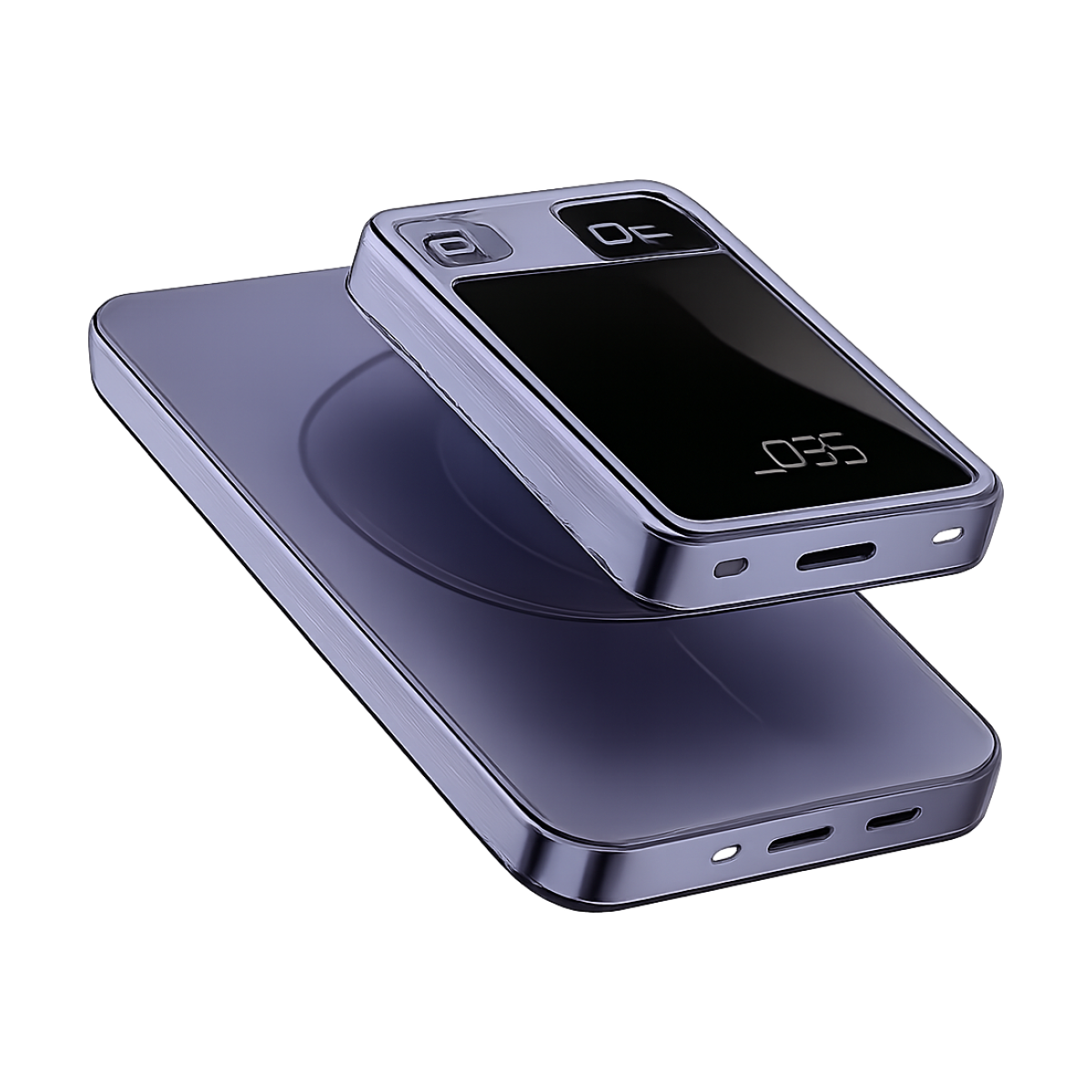 VIVO 2026 200000mAh Magnetic Wireless Power Bank Portable Fast Charger For Magsafe Auxiliary Battery For iphone Huawei Samsung-bg-clean VIVO 2026 magnetic wireless power bank in black front view