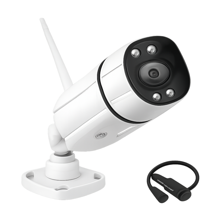5MP waterproof WiFi IP bullet security camera front view