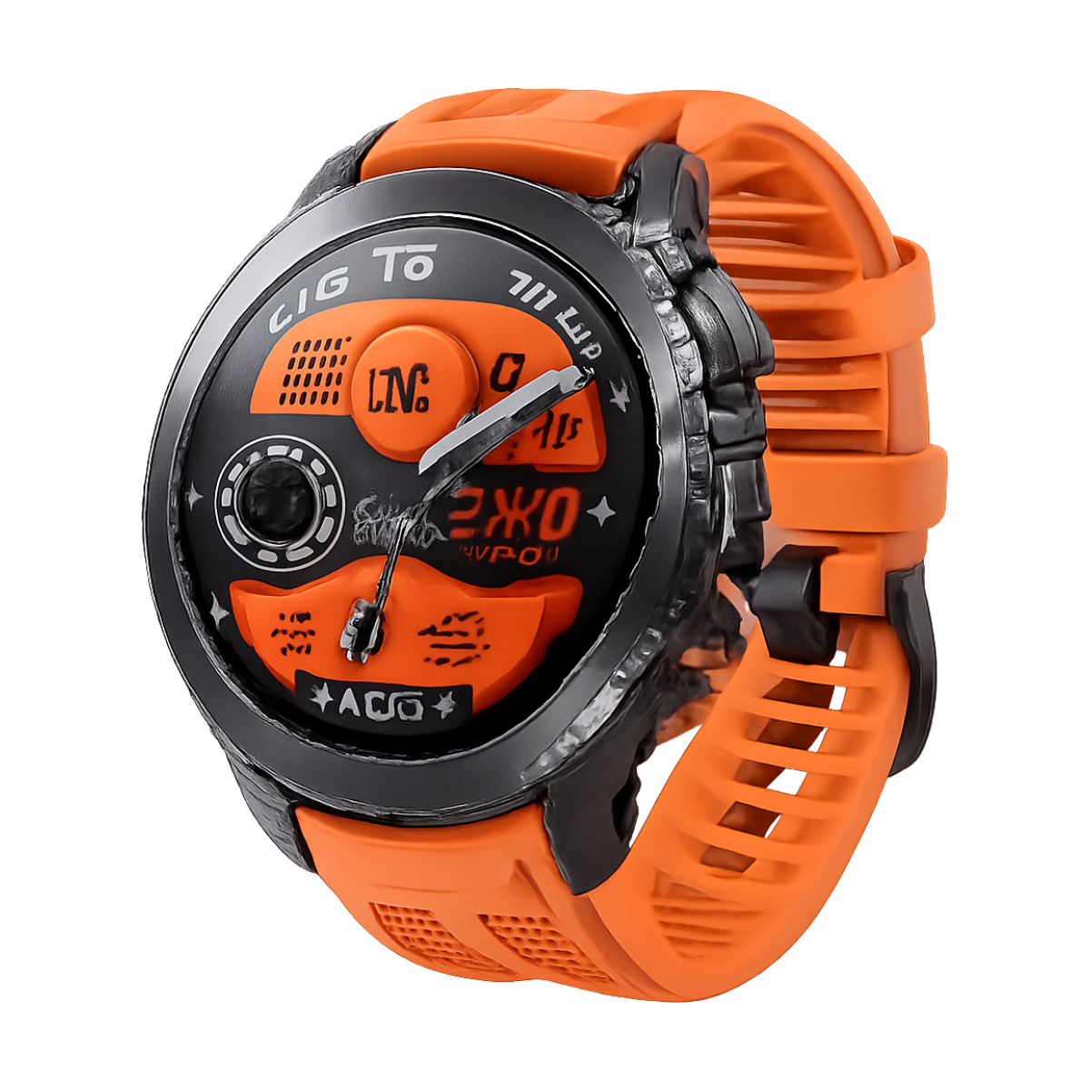 XIAOMI T-Rex 3 Military IP68 Grade 1000mAh Battery Smart Watch Waterproof GPS Bluetooth call AMOLED HD Men Sports Smartwatch-bg-clean XIAOMI T-Rex 3 military-grade IP68 waterproof smartwatch front view