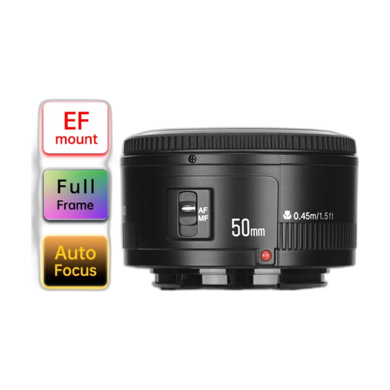 YONGNUO 50mm F1.8 auto focus camera lens front view