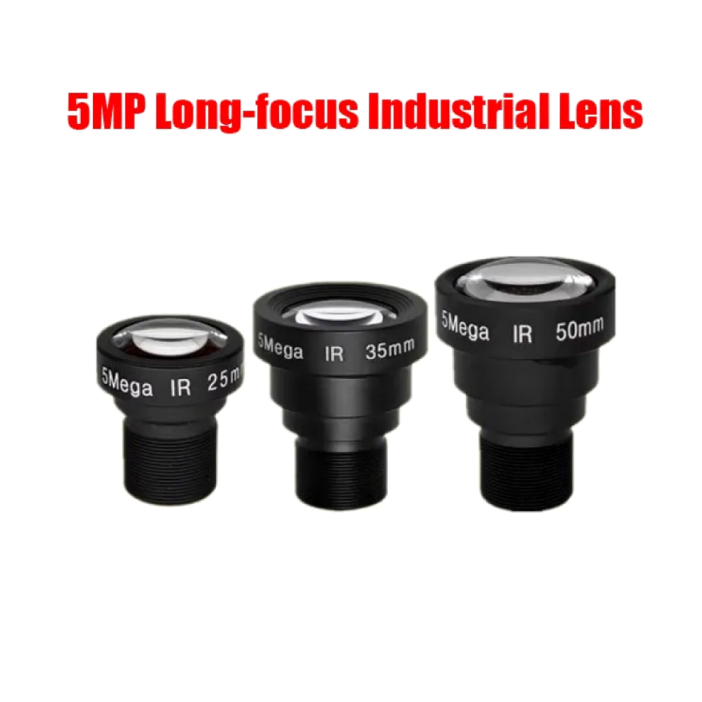 5MP M12 CCTV lens with 25mm 35mm 50mm focal lengths