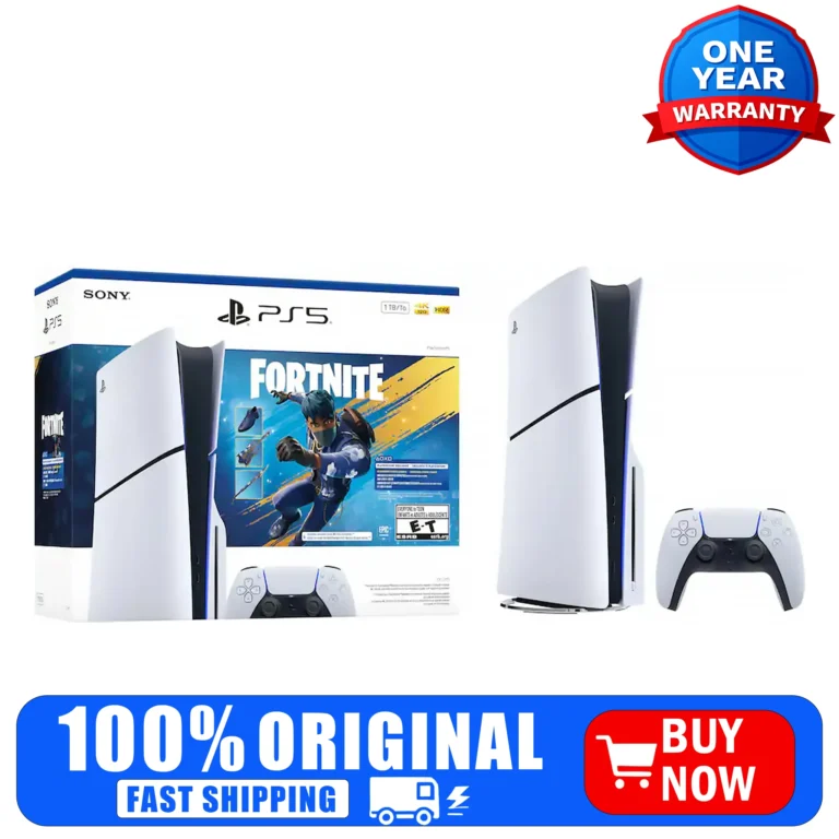 Sony PS5 Disc Console 1TB with Fortnite Flowering Chaos front view