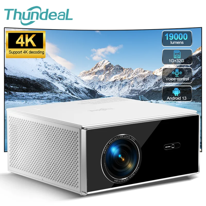 ThundeaL 2K 4K Full HD 1080P Projector TDA7W 32G Android WiFi Home Theater TDA7 Beam Projector Outdoor Meeting 3D Video Movie ThundeaL 2K 4K Full HD 1080P Projector TDA7W 32G Android WiFi Home Theater TDA7 Beam Projector Outdoor Meeting 3D Video Movie - Image 1