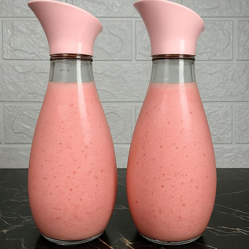 00e5ce324025dabb68342d8e8f0262f0.jpeg Turkish Style 1400 Ml Heavy Glass Bottle Elegant Durable Classic Design For Daily Use And Storage (Random Color Cap) - Image 1
