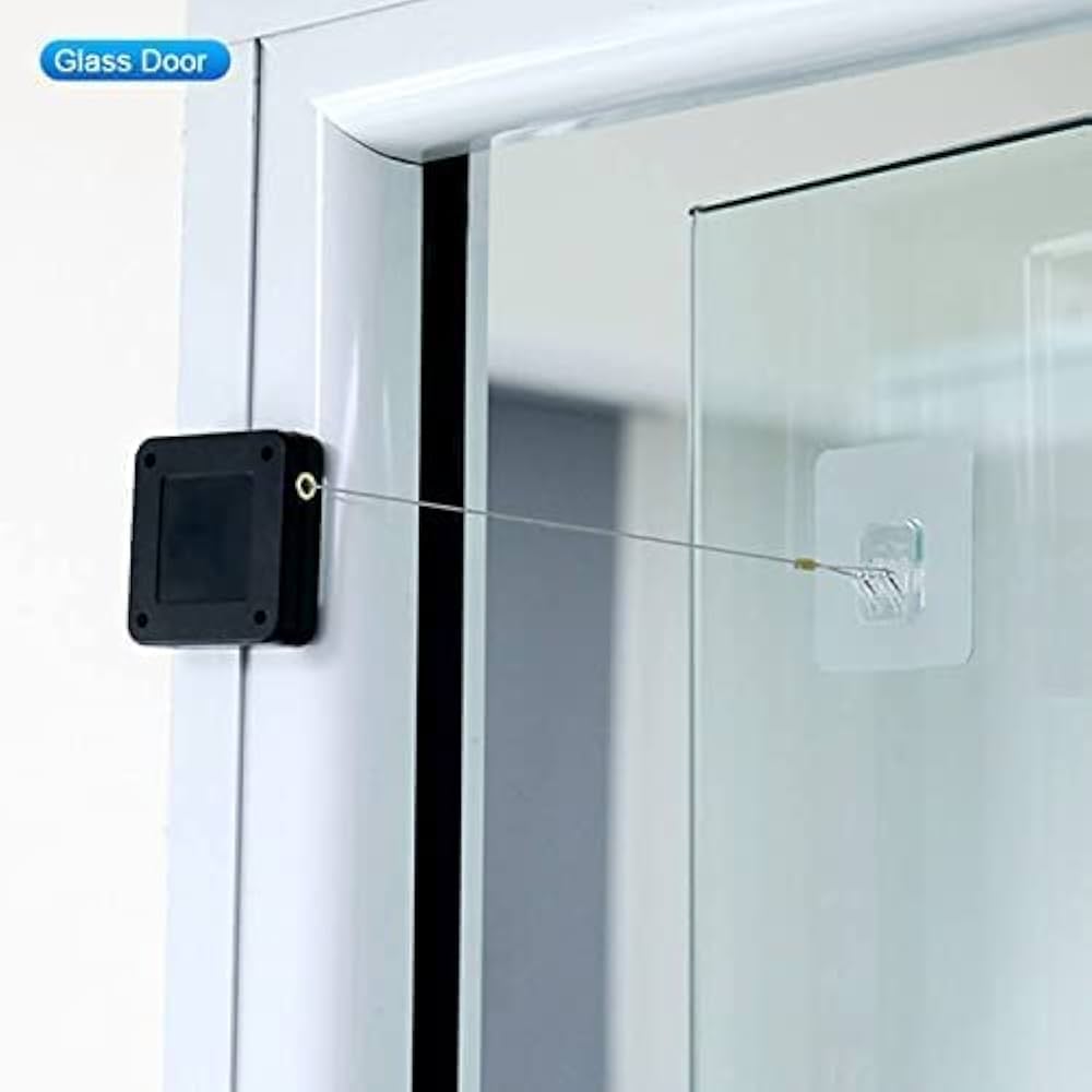 01851984cb5fd7701c602a65114ffb91.jpg Universal Punch-Free Automatic Sensor Door Closer | Heavy-Duty Retractable Steel Cable Door Closer for Home, Office, and Internal Sliding or Swing Doors - Image 1
