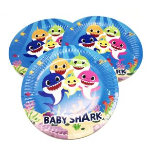 Colorful character birthday disposable party plates set