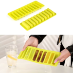 10-grid silicone ice cube tray in green