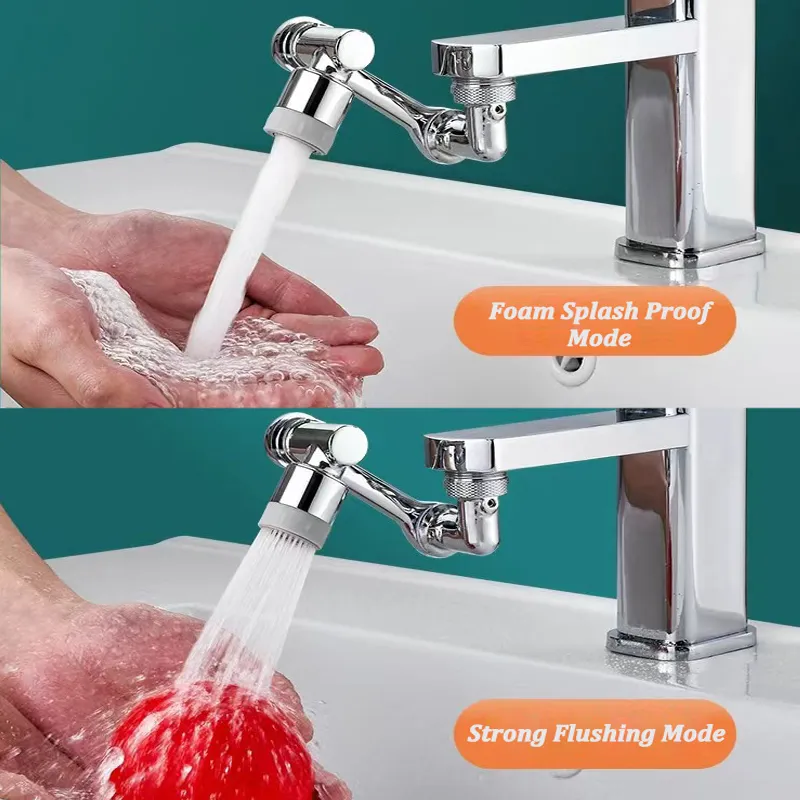 1080-Rotatable-Faucet-Aerator-Bathroom-Washbasin-Tap-Splash-Filter-Kitchen-Faucet-Extend-Faucet-Water-Saving-Bubbler.jpg_-1.webp Rotation Faucet Sprayer Head Universal 1080°Rotatable Bathroom Washbasin Tap Splash Filter Water Saving Bubbler Nozzle (Without Box) - Image 1