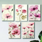Set of 5 Premium Wall Art Photo Tiles – Modern Home Decor Sets 8x11