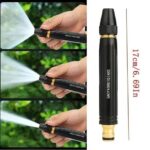 Adjustable high-pressure plastic water spray gun with brass fitting