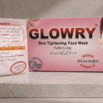 GLOWRY Skin Tightening Face Mask with Fuller’s Clay | Natural Indian Formula for Oil Control & Pore Cleansing | 100% Organic Herbal Pack
