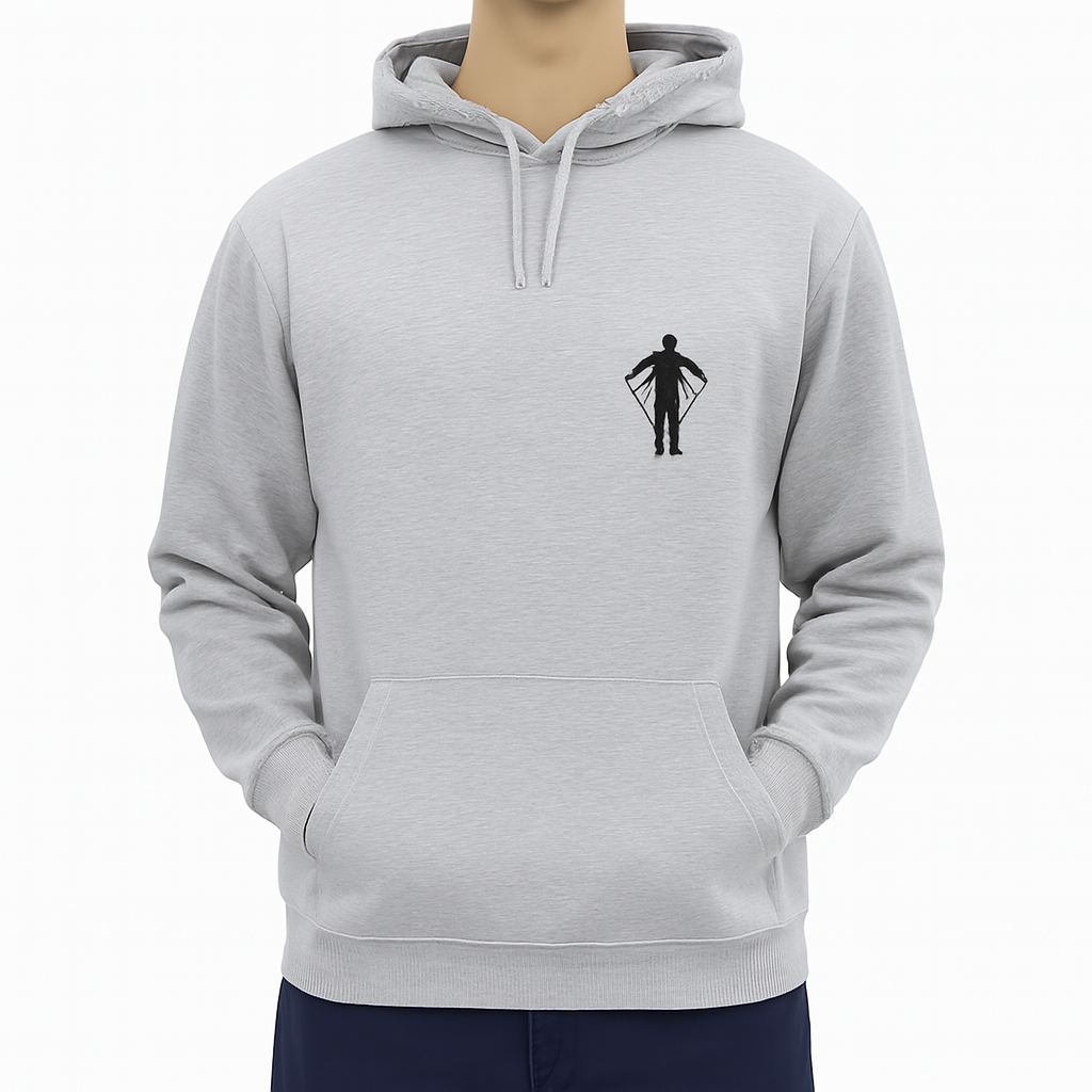 1423ec663c7a928de67c2d873d9e8613.png New Summer Collection Full Grey Hoodie FLY MAN Printed For Men And Boys - Image 1
