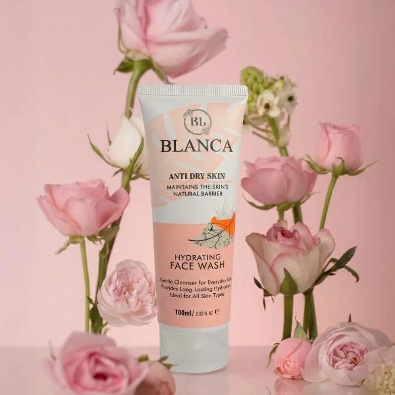 15e4fa0cbd63e5a5af0be4955d8ea3a2.jpg Blanca Hydrating Facewash 100ml front bottle view