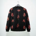 Men's classic winter zipper jacket in French fleece fabric