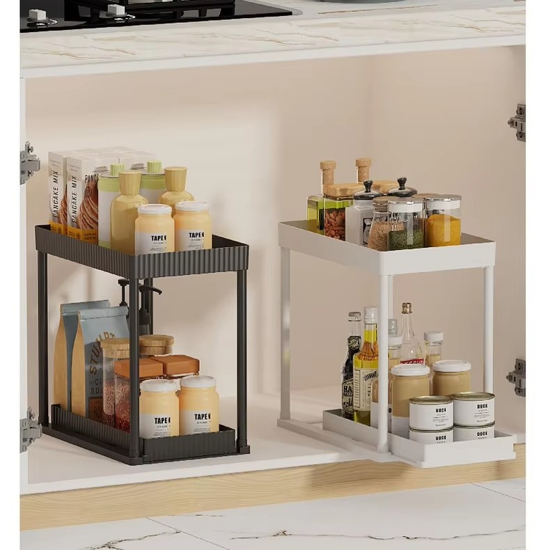 194e7d08505db03256552a4c2c5624b2.jpeg Multi-Functional Kitchen Shelf | Nail-Free Installation | Rust-Proof Carbon Steel Organizer | Waterproof & Strong Load-Bearing | Random Colour - Image 1