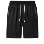 Summer Basketball Designer Shorts for Men | Solid Color | Breathable Drawstring Loose | Casual Short | High Quality [Black]