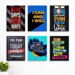 Set of 6 Premium Wall Art Photo Tiles – Modern Home Decor Sets 8x11