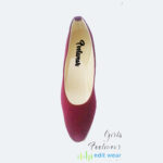 Ladies Velvet Pump Shoes – Comfortable 2 Inch Heel Casual & Party Wear Stylish Coat Pumps for Women