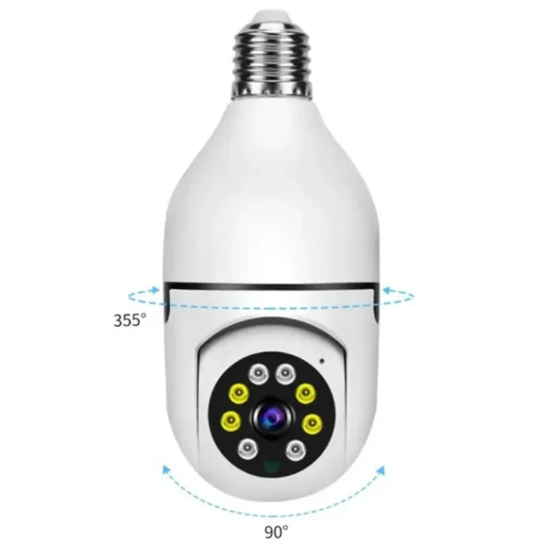 Speed-X 1080P WiFi bulb camera installed in E27 socket