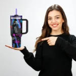 Stanley Barbie limited edition tumbler front view
