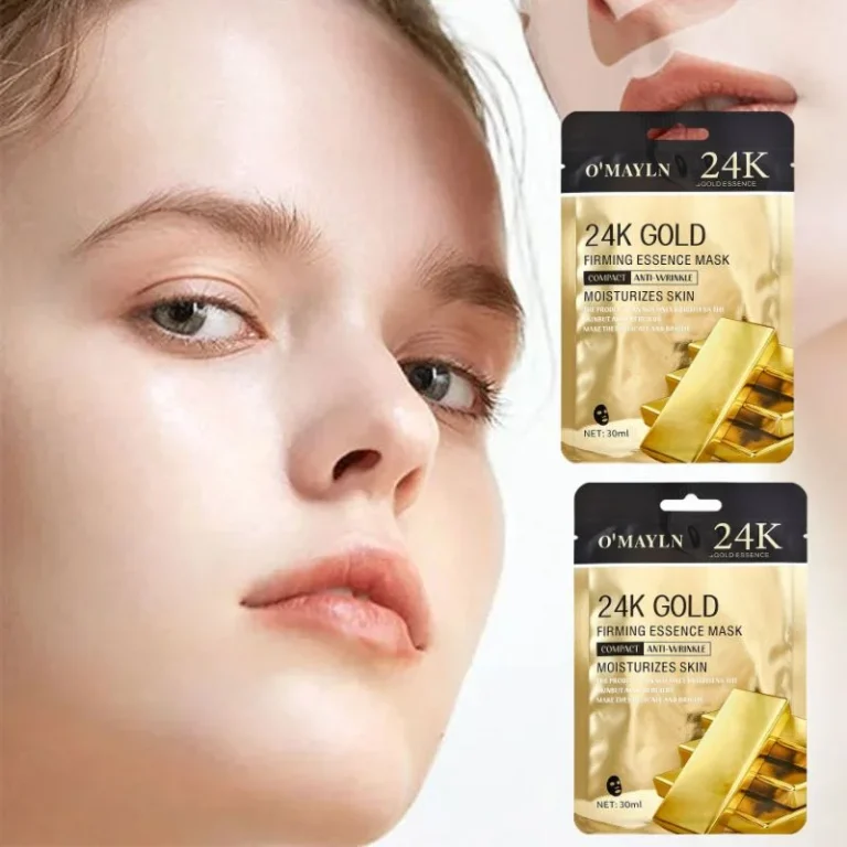 O’Mayln 24K Gold Firming Essence Mask pack of 2 front view