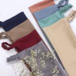 Elastic Half Niqab Bundle – Pack of 6 Premium Chiffon Face Veils for Women | Soft Breathable Daily Wear Niqab | Random Color