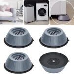 4Pcs Universal Anti‑Vibration Feet Pads | Washing Machine, Dryer, Refrigerator & Furniture Non‑Slip Rubber Mat