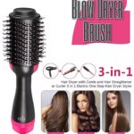 One Step Hair Dryer and Styler with oval barrel and bristles