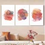 Set Of 3 Flower Frame Photo Type Frame 8x11 inches