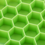 Silicone Ice Cube Tray 37 Grid Ice Cube Mold with Lid Honeycomb Ice Maker Reusable Ice Container for  Coffee Juice (Random Color)