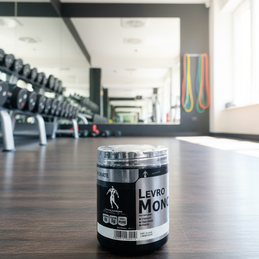 378c6fce183854f6612b627807149979.png Kevin Levrone LevroMono Creatine Monohydrate 300g | 60 Servings | Strength, Endurance & Power Support - Image 1