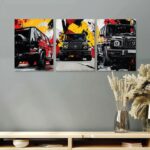 Set of 3 Premium Wall Art Photo Tiles – Modern Home Decor Sets 8x11