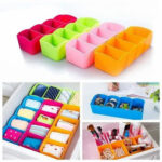 5-grid multipurpose divider storage box on white background