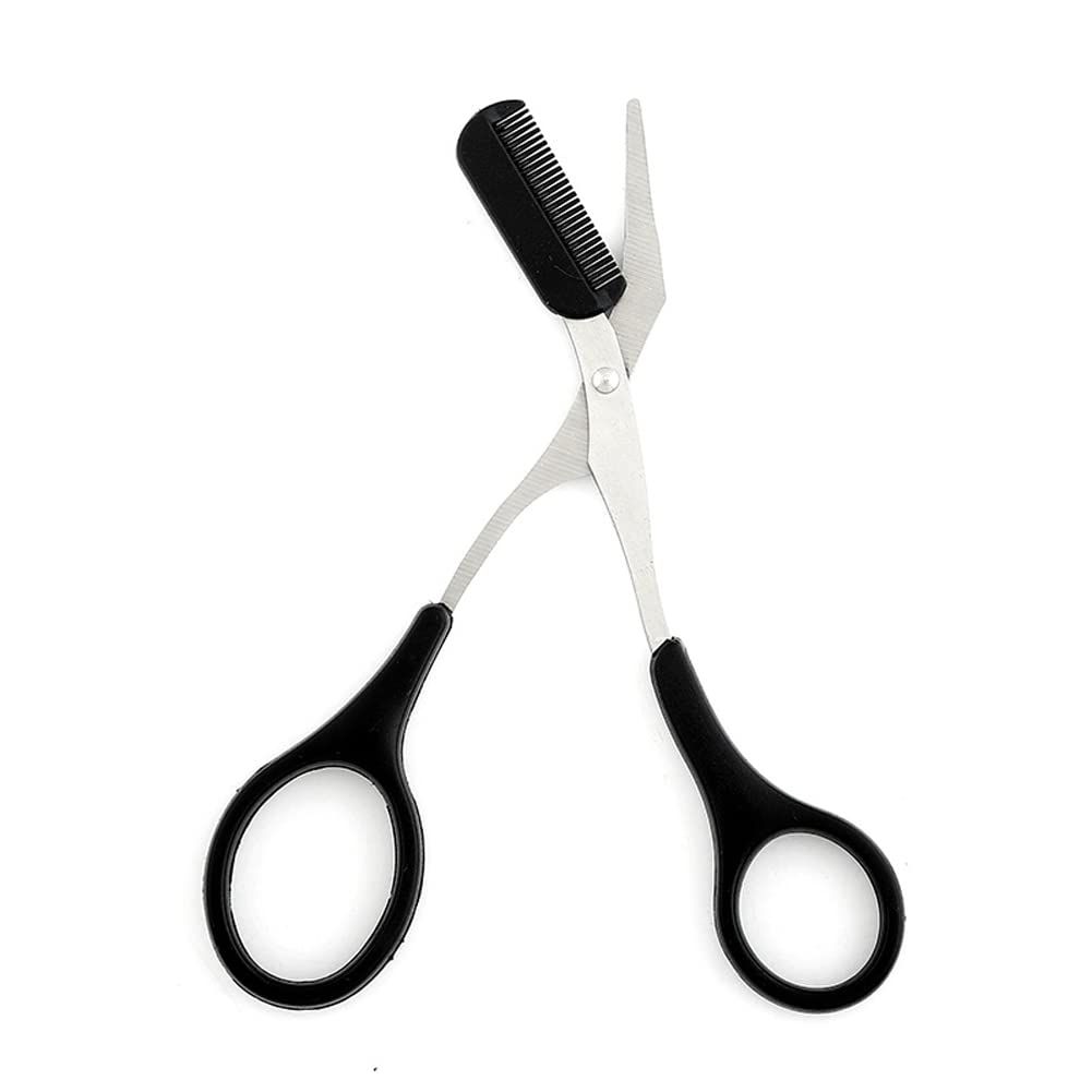 41cx83C9ezL._SL1001_.jpg stainless steel eyebrow trimmer scissors with comb close-up
